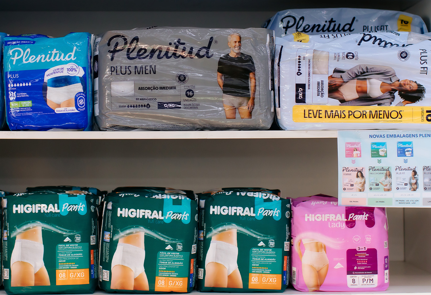 Linha sênior na Real Farma em Toledo, produtos para o público 60+