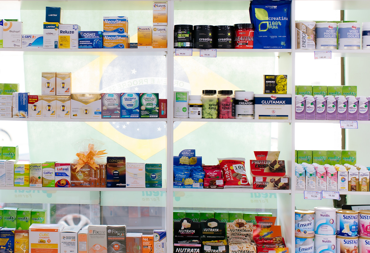 Suplementos e vitaminas na Real Farma em Toledo